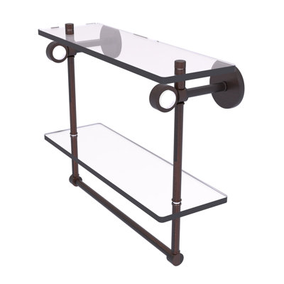 Tablette murale en verre double meuble-lavabo Margolis