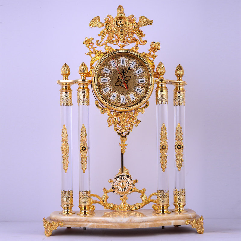25'' H Metal Floor Clock