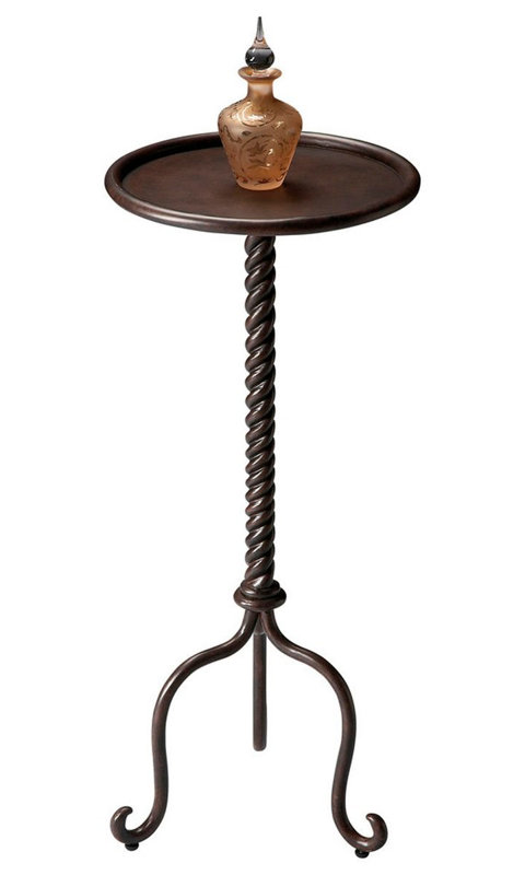 Alma Metal Pedestal Side Table