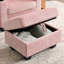 Un seul fauteuil inclinable et un repose-pieds avec rangement assorti-1744217799