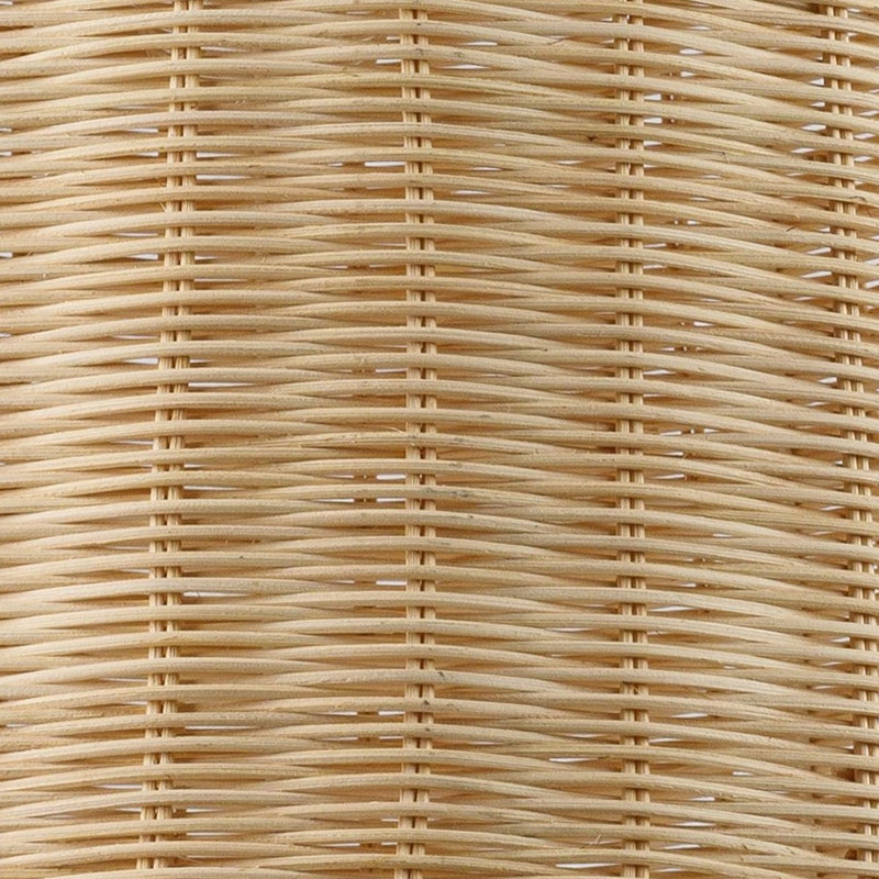 Luminaire suspendu simple à 1 lumière Declo, Rotin naturel
