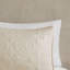 Ensemble de couvre-lit réversible 3 pièces crème double / grand-121790597-121790598
