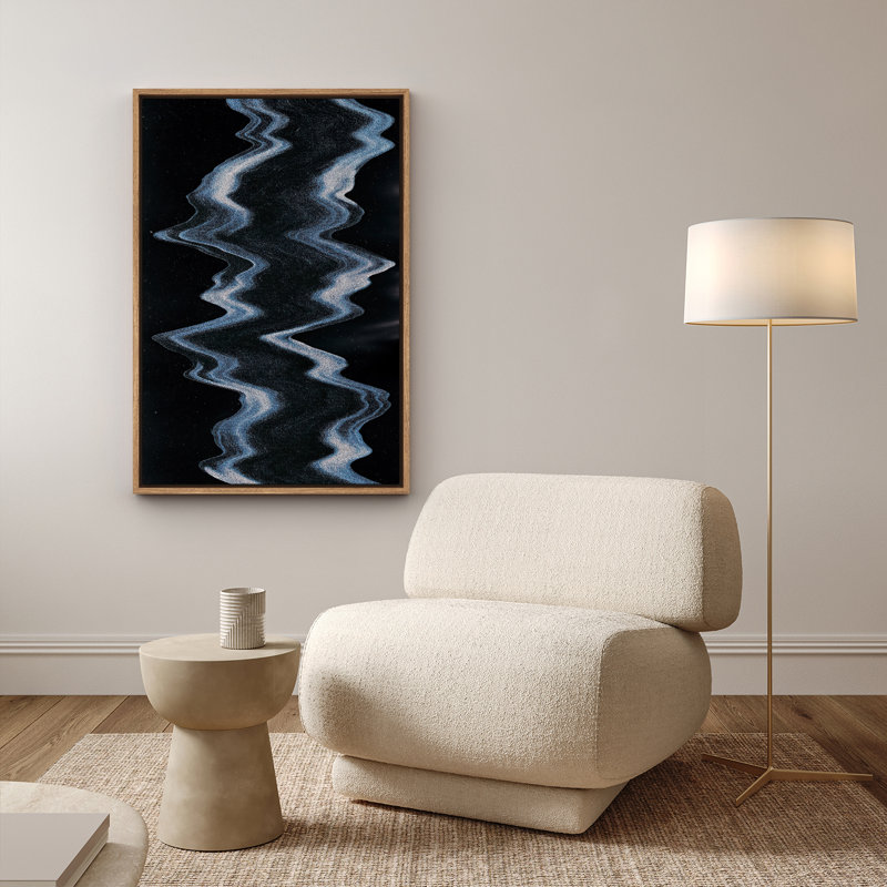 Art mural encadré abstrait rétro antique classique pour chambre à coucher, H 24 po x l 16 po, Naturel