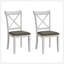 (1 table avec 4 chaises) Ensemble de table de salle à manger en bois pour 4 personnes, table de cuisine ronde de conception moderne avec pieds à tréteaux courbés et chaises rembourrées pour la salle à manger, la cuisine et l'espace
