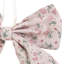 5.5" Pink Floral Single Loop Christmas Bow Decoration