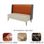 Ensemble de 2 banquettes restaurant en similicuir-99121301