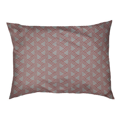 Chen Geometric Fleece Pet Bed