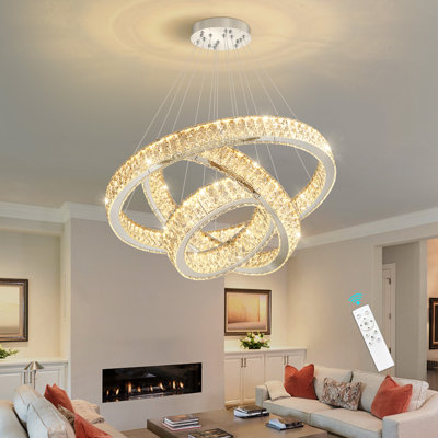 3 Ring Led Dimmable Chandeliers