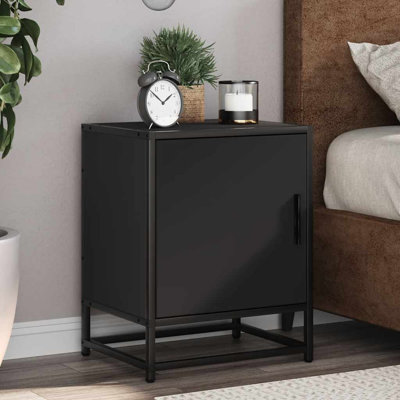 40cm W Metal Bedside Table