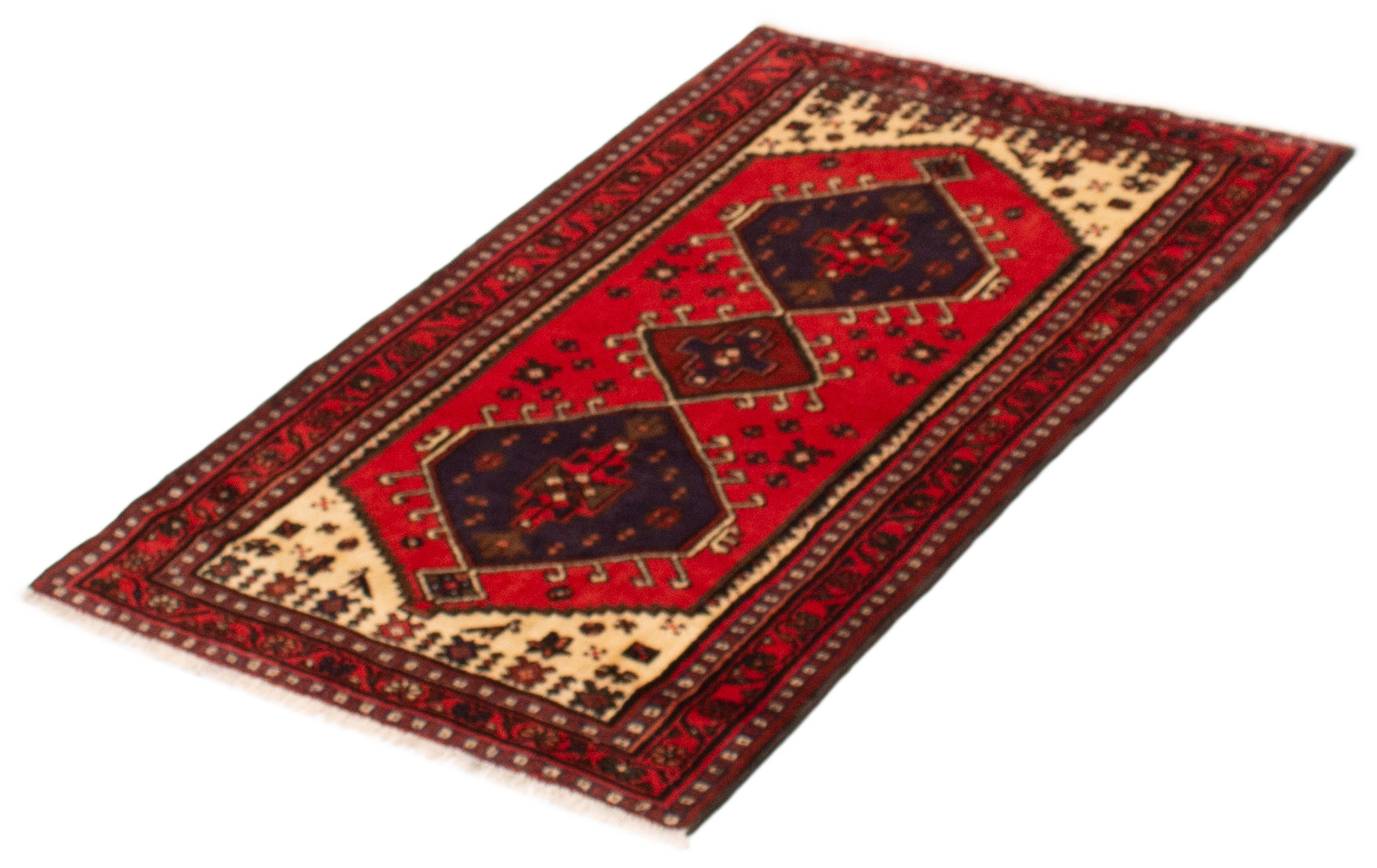 Bungalow Rose Anzaldua Red Rug 3'3" x 4'9" | Wayfair
