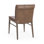 Mayer Genuine Leather Dining Chair Brownk Set of 2