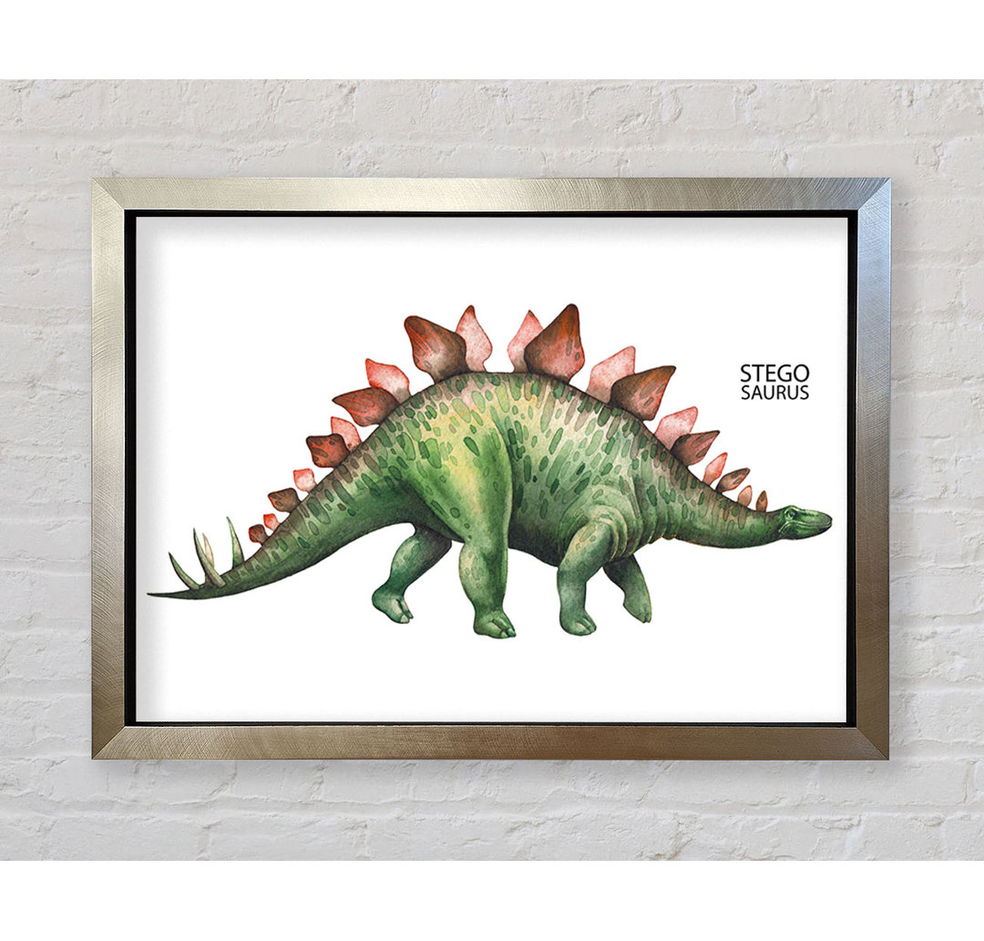 Stegosaurus - Einzelner Bilderrahmen Kunstdrucke