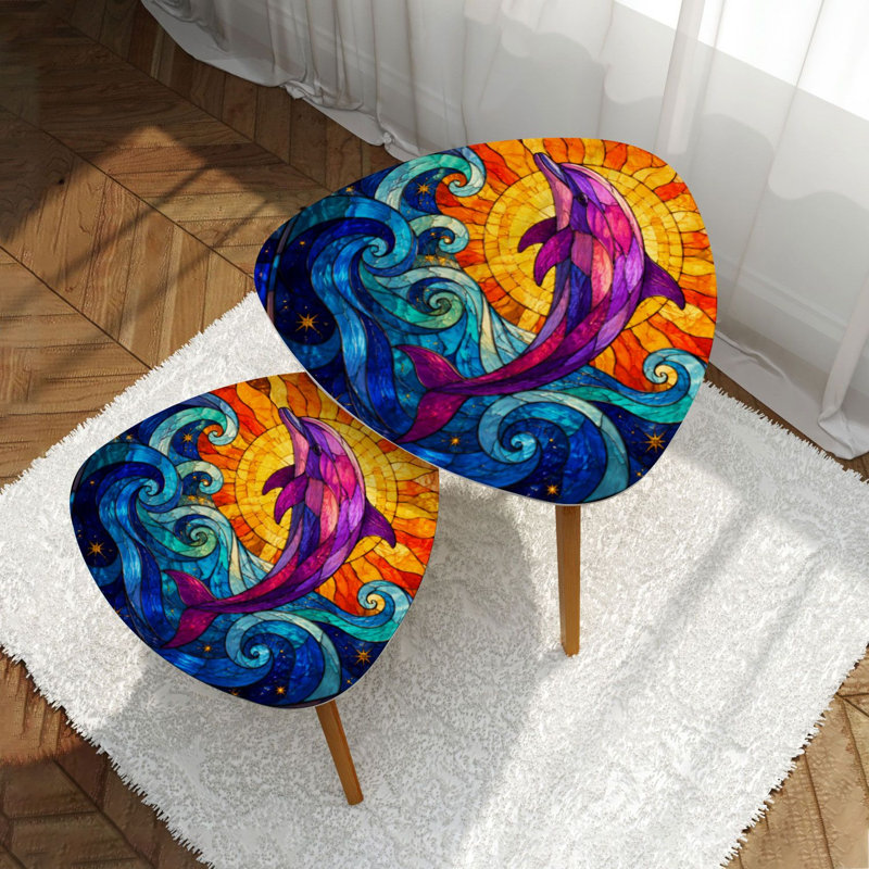 Ensemble de 2 tables gigognes Triangle