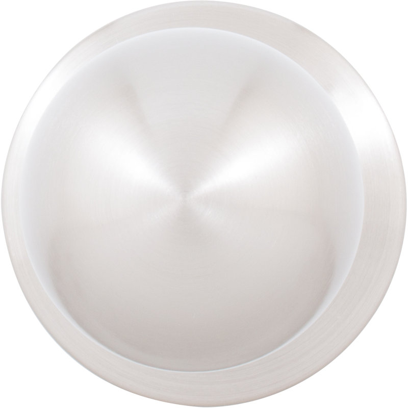 Poignée de porte factice simple Ball, Nickel satiné