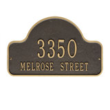 Lexy 2-Line Wall Address Plaque