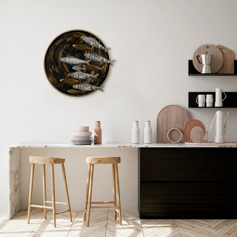 Handmade Coastal Animals Wall Decor on Metal