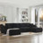 Boneless Cloud Sectional Couch Double Chaise Lounges,No Assembly Required-292002090