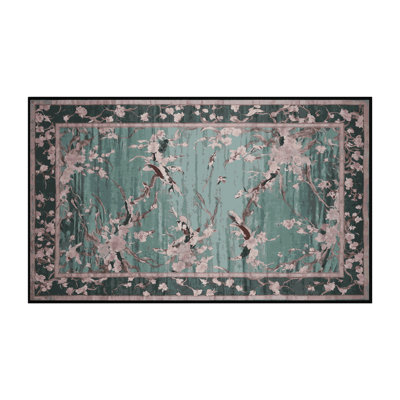 Machine Washable Gray Area Rug
