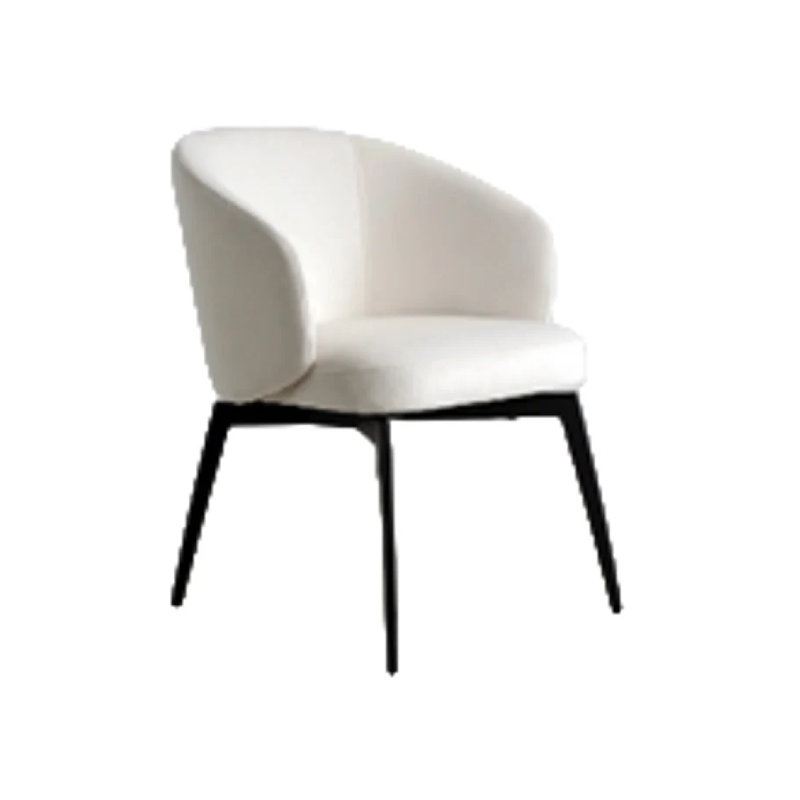 Amphara Upholstered Arm Chair, White