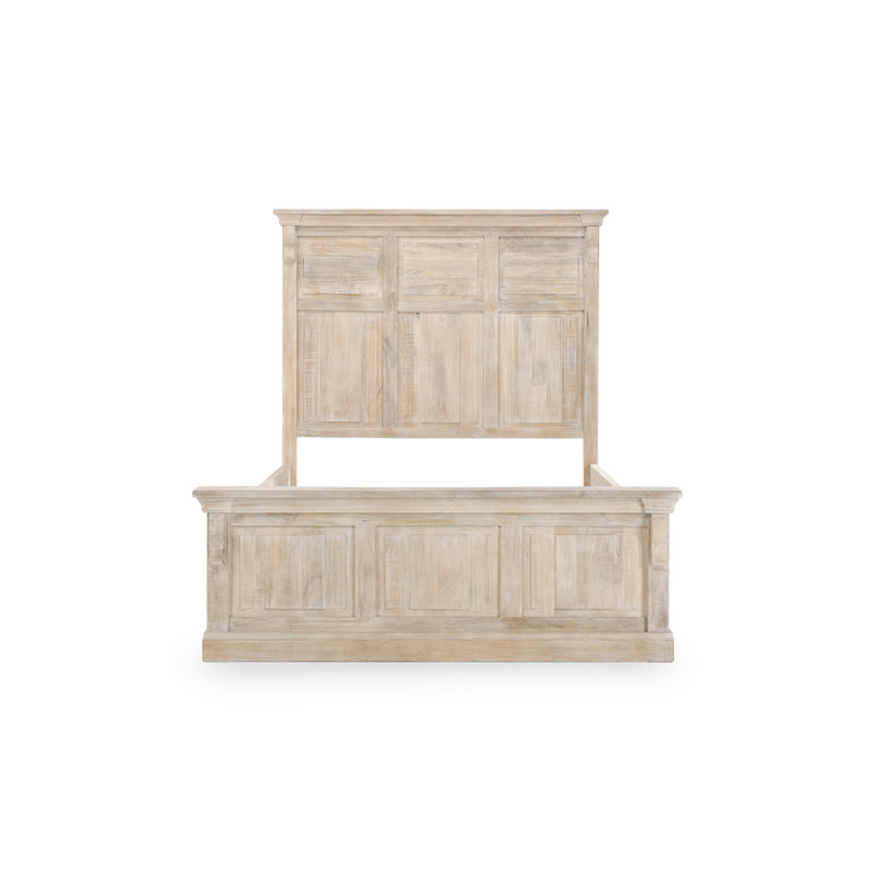 Adelaide Standard Bed, Queen, White Wash
