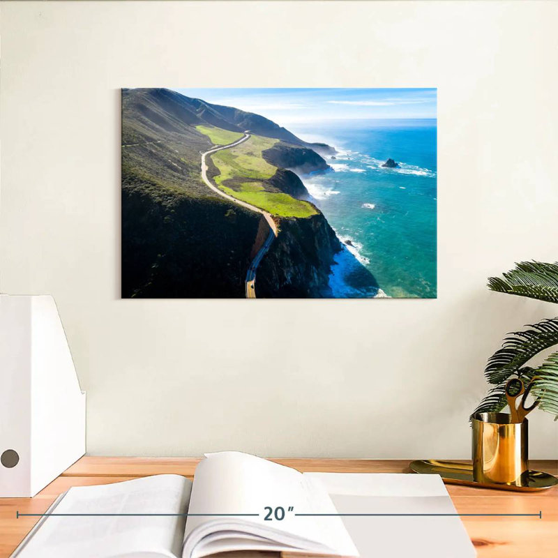 Gillard Pacific Coast Highway Cliff, H 8 po x l 12 po