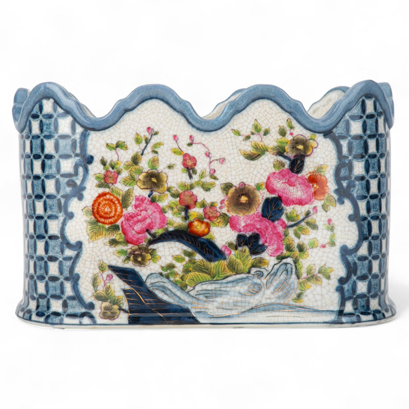Bassin en porcelaine festonnée Garden Trellis