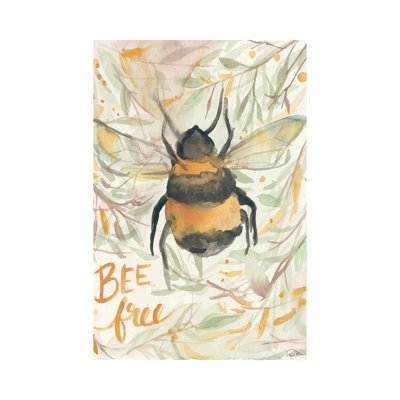 Bee Free by Jessica Mingo - Wrapped Canvas Gallery-Wrapped Canvas Giclée