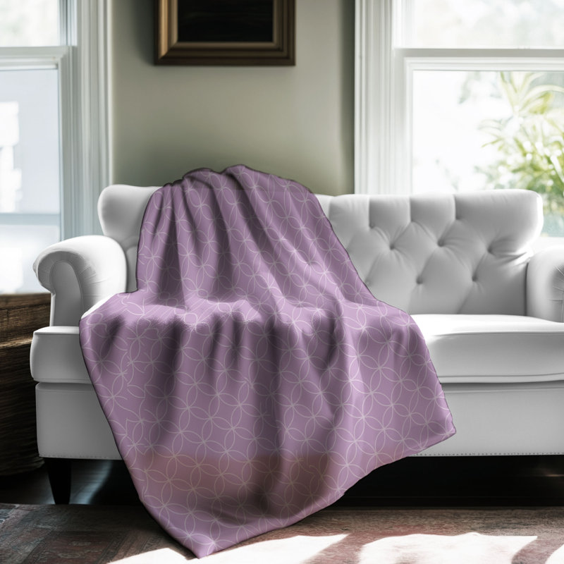 Motif vert - couverture en sherpa de qualité supérieure 1 pièce, Grand lit