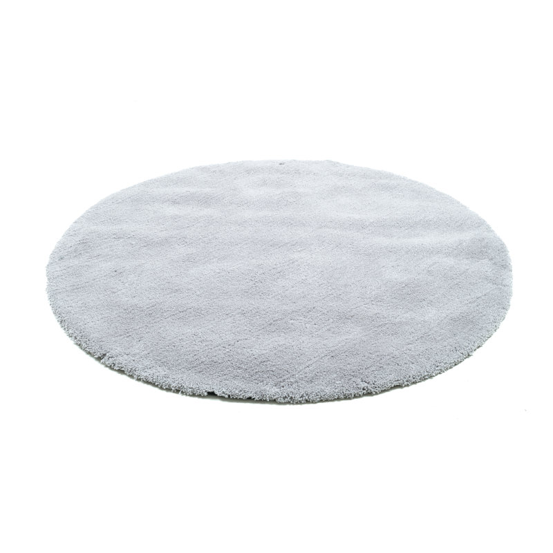 Cozy Solid Colour Hand Woven Area Rug, Round 100cm