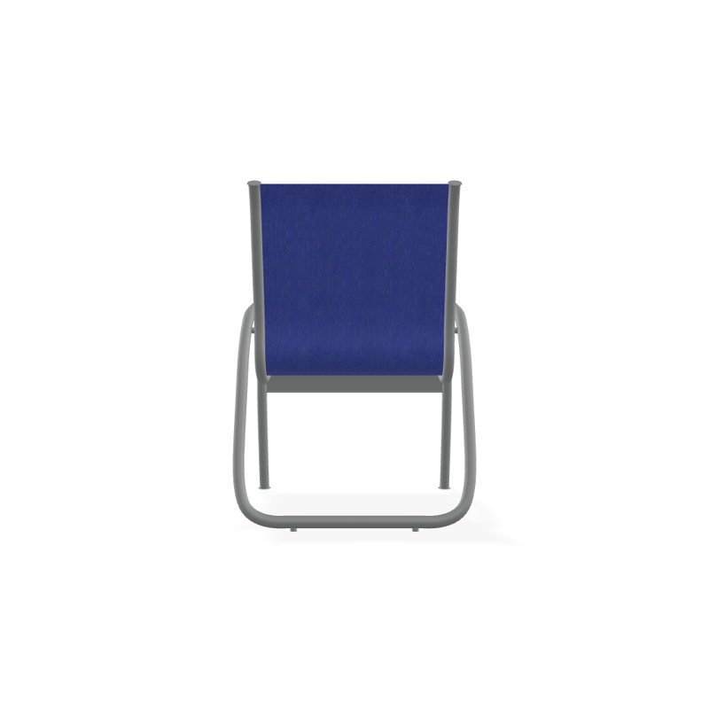 Fauteuil de patio Gardenella, Atlantis bleu royal Sunbrella®, Graphite texturé