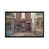 Toile avec cadre gris