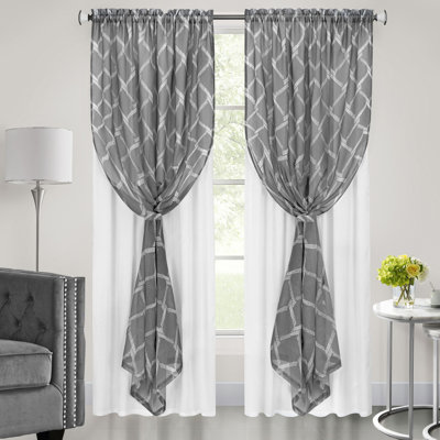 Molini Polyester Semi-Sheer Curtain Panel