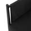 Chaise de club d'extérieur en aluminium noir 2 pièces DAWson