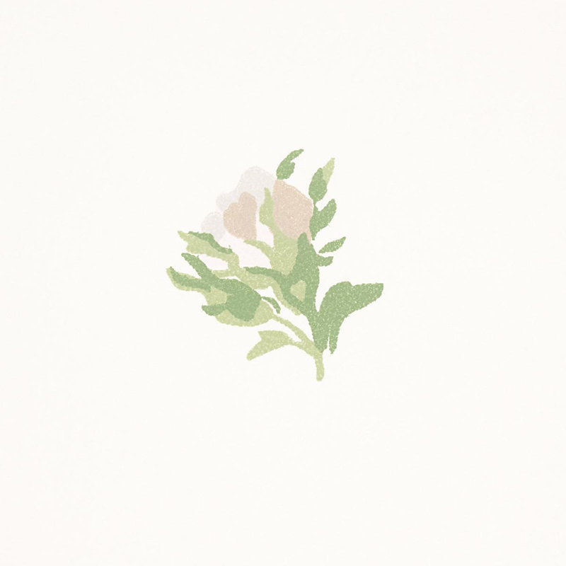 Margie Floral Wallpaper, Gris