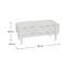 Marine Polyester Blend Upholstered Bench-71475307