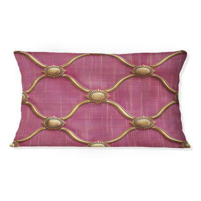 Coussin Magenta Quatrefoil Glam I - Transitional