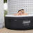 Coleman Miami AirJet Square Inflatable Hot Tub with EnergySense Cover, Black-102598184
