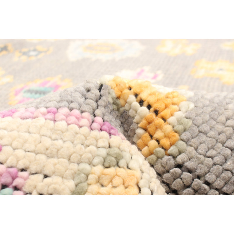 Tapis moderne gris Oushak 5 pi 0 po x 8 pi 0 po