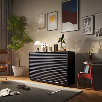 Elegant Cherry Wood Storage Cabinet