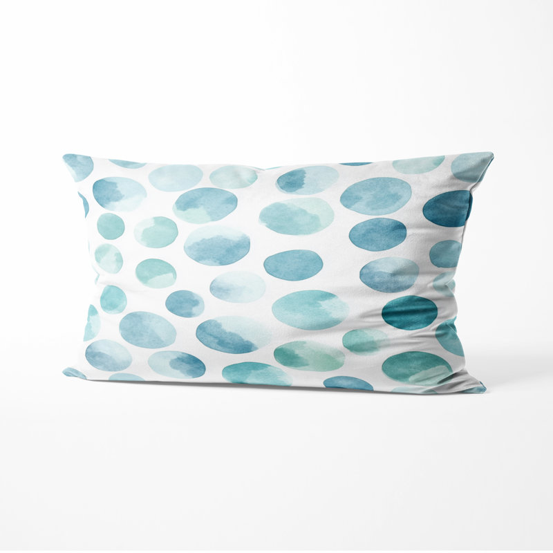 Coussin décoratif à motif géométrique formes géométriques Breeze, H 12 po x l 20 po