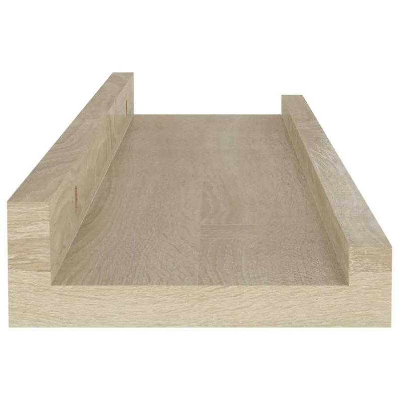 Floating Shelf, 1.2" H x 15.7" W x 3.5" D, Sonoma Oak