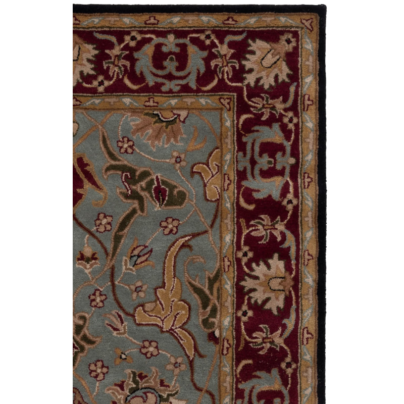 Tapis oriental en laine touffeté à la main Balthrop, Rectangle 7 pi 6 po x 9 pi 6 po