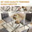 5- Piece Dining Table Set,Glass Top Metal Base Dining Tablewith 4 Faux Leather Dining Chairs-111233778-111233773