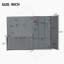 Grand lit escamotable mural avec placard, gris-374198883