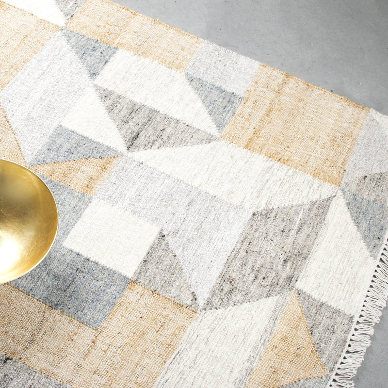 Rittmore Geometric Hand Woven Area Rug, Rectangle 200 x 290cm