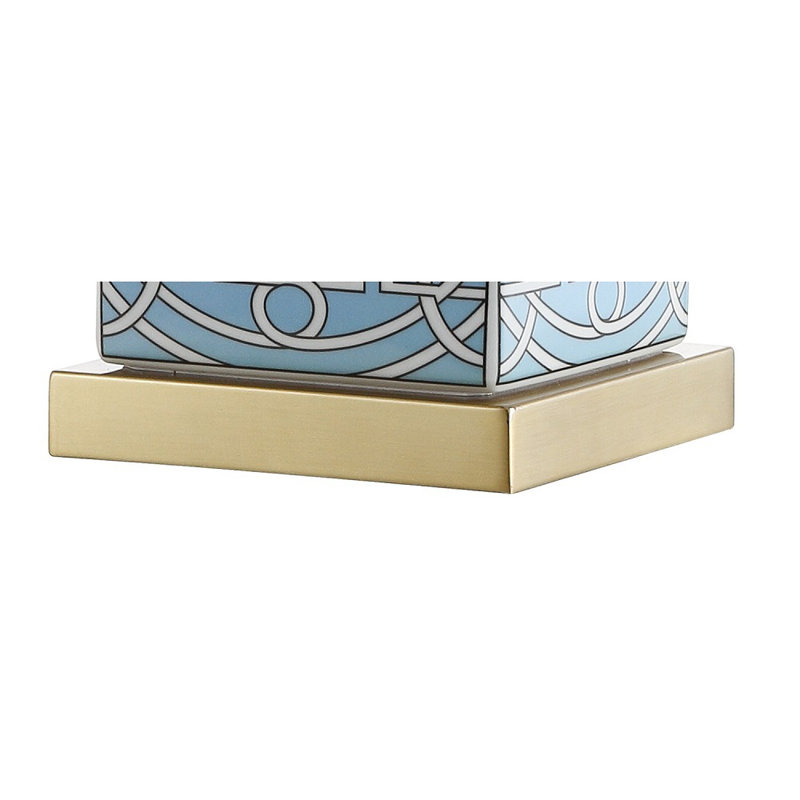 Lampe de table 22 po Thoman, Bleu