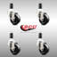 Ensemble de roulettes extensibles en caoutchouc souple