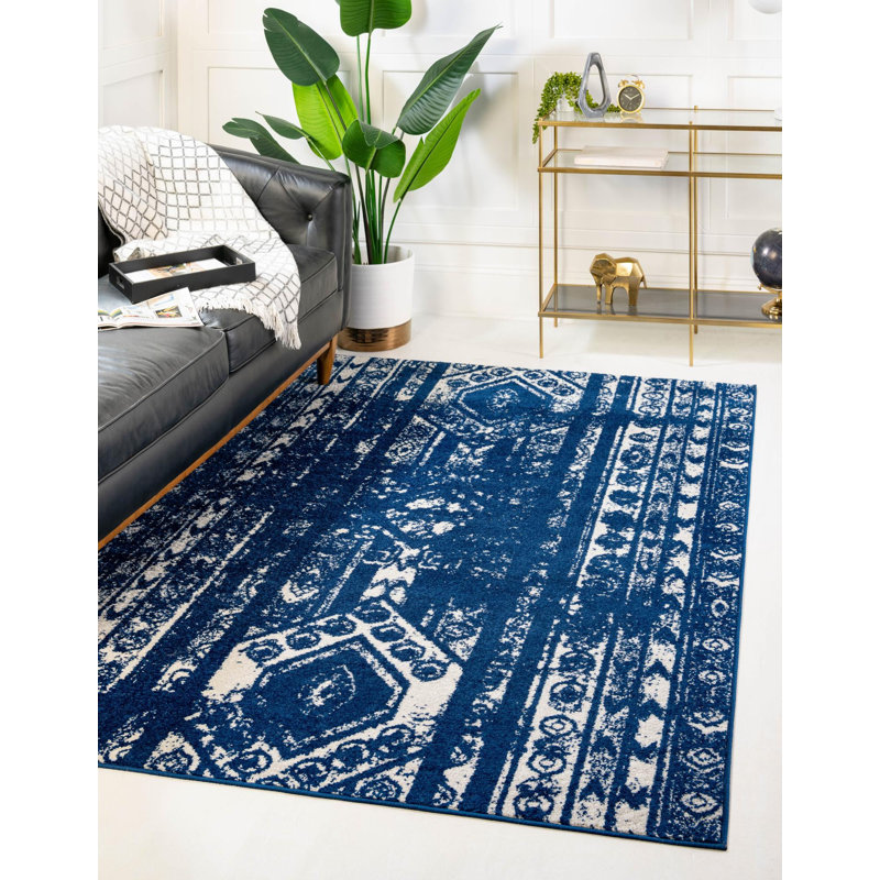 Gusman Geometric Indoor Rug, Rectangle 5'3" x 8'