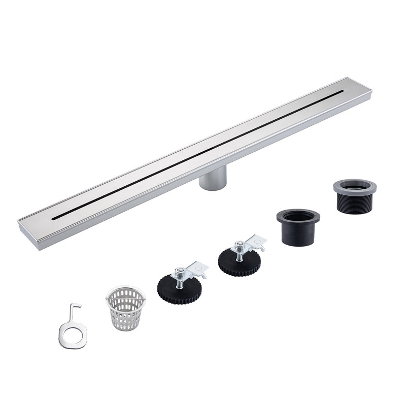 Grille linéaire de 28 po de largeur, Nickel brossé