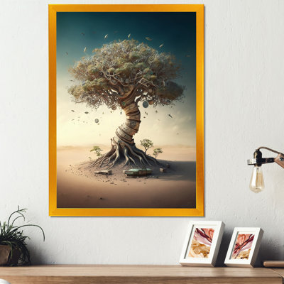 Bonsai Tree on Sand III - Impression sur toile
